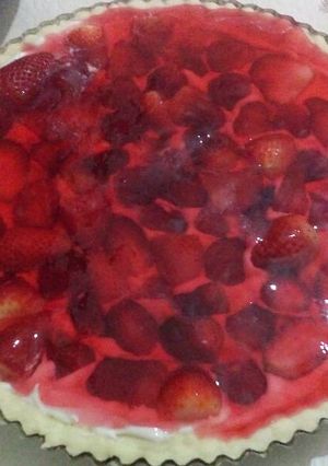 Una foto de Tarta de frutillas🍓