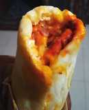 Mexican chicken fajita wraps