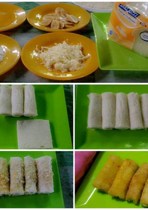 Foto resep Rota isi pisang coke