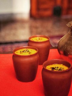 A picture of Mango lassi.