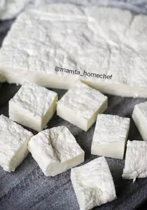 A picture of Homemade Paneer.
