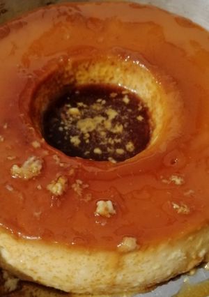 Una foto de Flan de vainilla con un toque especial