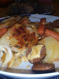 Rakott burgonya bébirépával recept fotója