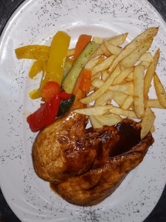 Una foto de Pollo jengibre