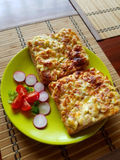 Sonkás-mascarponés melegszendvics krém recept fotója