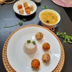 A picture of Simple Assamese comfort meal.