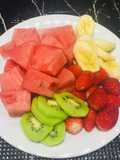 Ensalada de Frutas  Sandía, Fresas, kiwi, Plátano!!