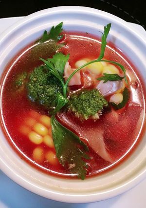 Hình của món Canh củ dền.