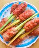 Thịt lợn bọc sả