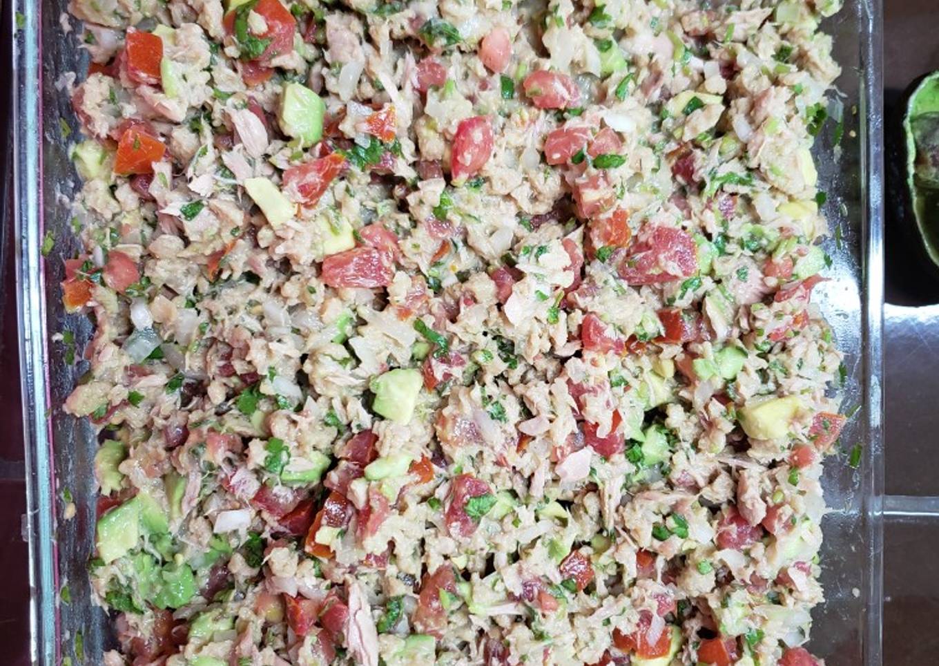 Ceviche de soya y atún