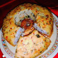 A picture of Dibba roti or meenapa roti.