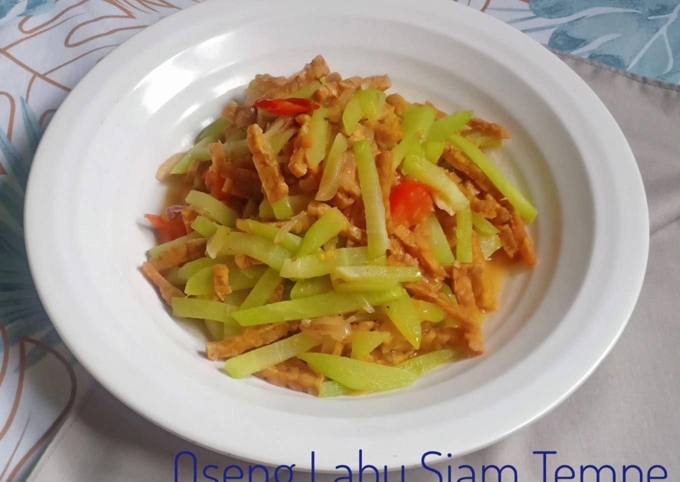 Oseng Labu Siam Tempe