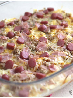 Una foto de Pizza con base de patatas fritas