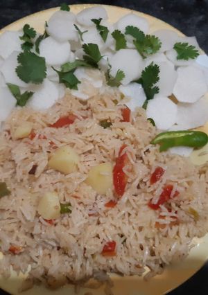 A picture of Vegetable rice.