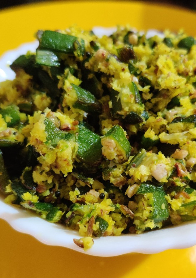 வெண்டைக்காய் கூட்டு செய்முறை முக்கிய புகைப்படம்