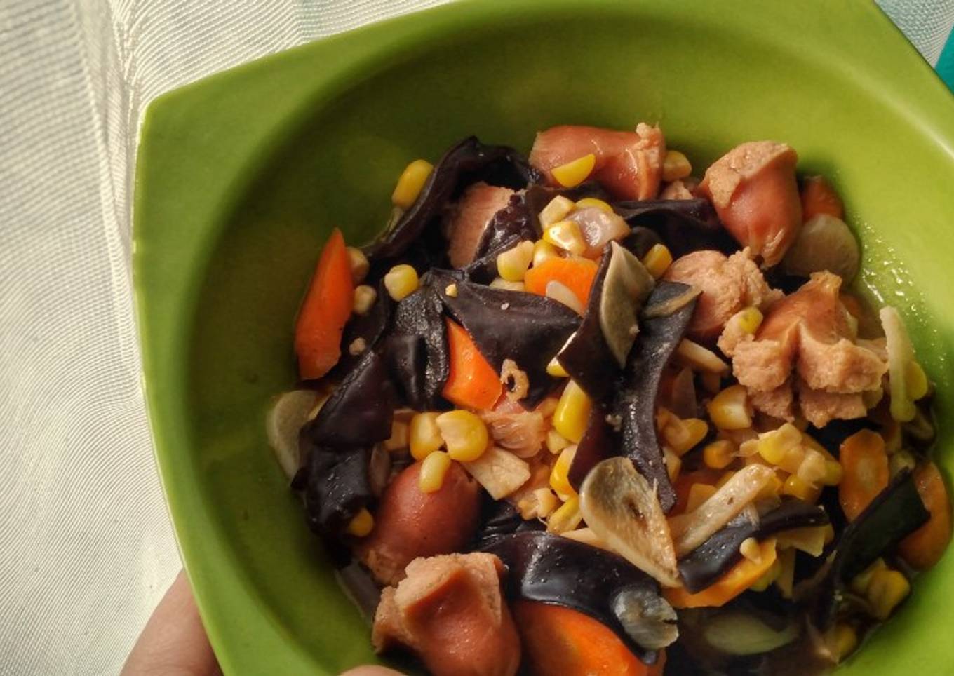 Stir Fry Veggie and Sausage in Butter Sauce