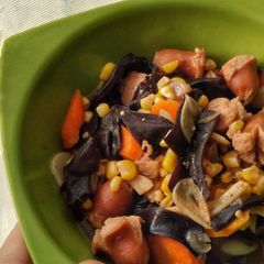 A picture of Stir Fry Veggie and Sausage in Butter Sauce.