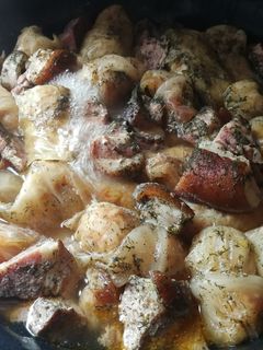 Töltött káposzta csülökkel recept fotója