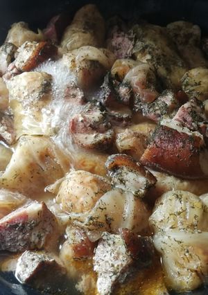 Töltött káposzta csülökkel recept fotója