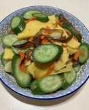 小黃瓜🥒炒玉子燒（清冰箱料理）