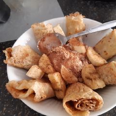 A picture of Left over pancake breakfast.