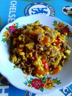 Foto resep Oseng pedas jagung muda usus ayam