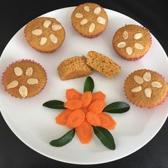 Carrot muffins A picture of Carrot muffins.