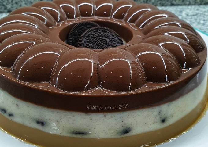 Puding Lapis Oreo