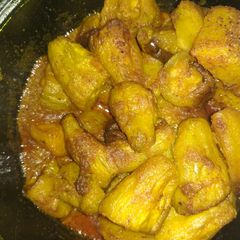 A picture of Aaloo parwal curry.