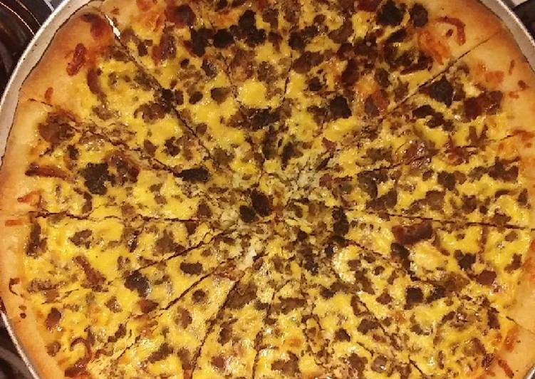 Step-by-Step Guide to Prepare Favorite Breakfast Pizza (stuffed crust)