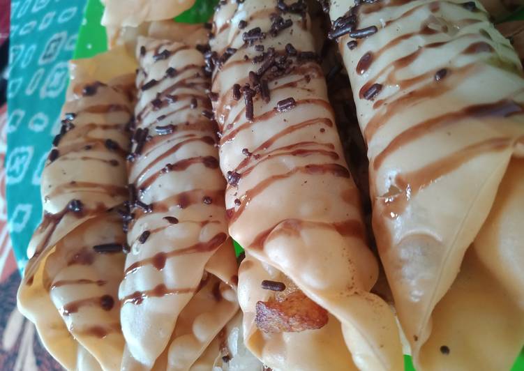 Pisang coklat simple