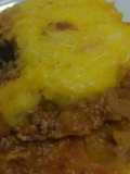 Escondidinho de carne moída e batata baroa (mandioquinha)