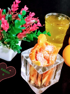 عکسی از دستور پاستیل (پوست پرتقال قندی) وشربت پوست پرتقال🍊