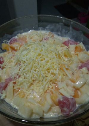 Foto resep Salad Buah Simple