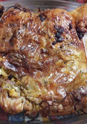 Una foto de Pollo deshuesado relleno