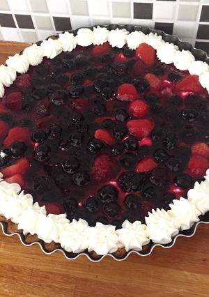 Una foto de Tarta de frutos rojos