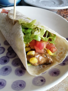 Una foto de Fajitas de pavo a la mostaza