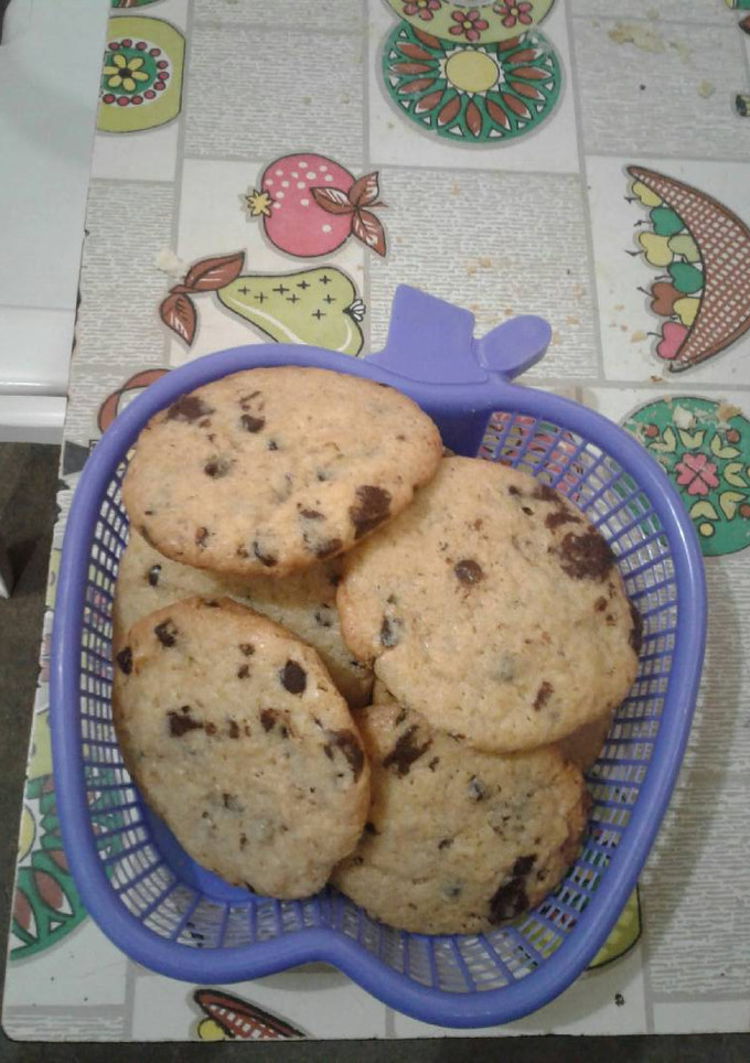 Una foto de Cookies con chispas de chocolate!!