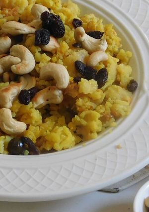 A picture of Satvik PEACH Pulao.