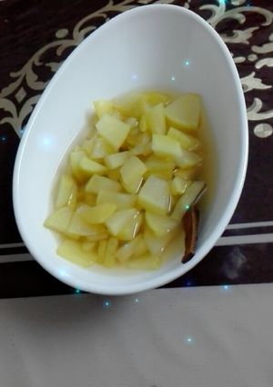 صورة لوصفة تفاح بالقرفه