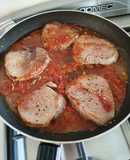 Bifes de peceto en salsa agridulce