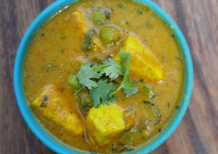 Recipe of Ultimate Matar Paneer