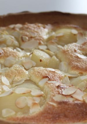 Une photo de Tarte Bourdaloue ou poires Amandine