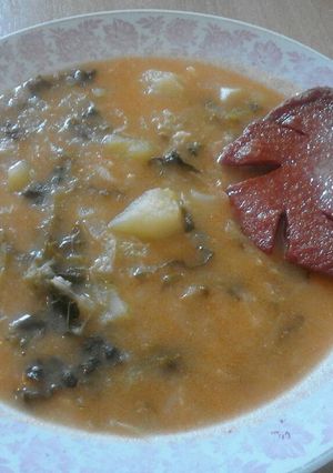Kelkáposzta főzelék recept fotója
