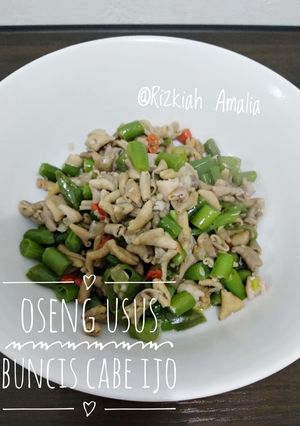 Foto resep Oseng Usus Buncis Cabe Ijo