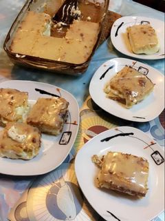 صورة لوصفة بسبوسه بالقشطه والجبنه