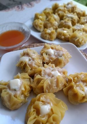 Foto resep Dim sum ayam udang keju
