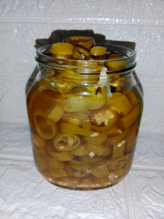 A picture of Homemade Jalapeno Pickles.