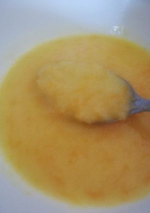 A picture of Carrot upma for babies.