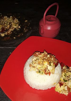 Foto resep Telur tahu geprek